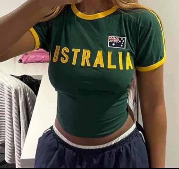 Short Slim-fit Letters T-shirt Navel Clothing Street